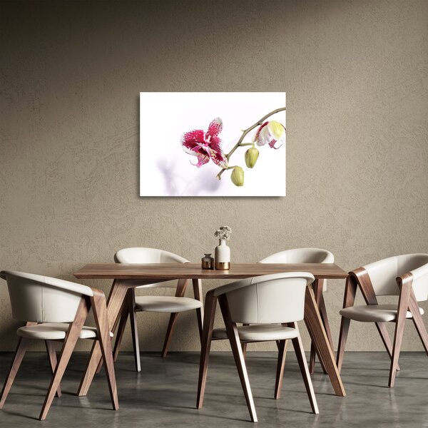 Staklena slika cvijeta orhideje (70x50 cm)