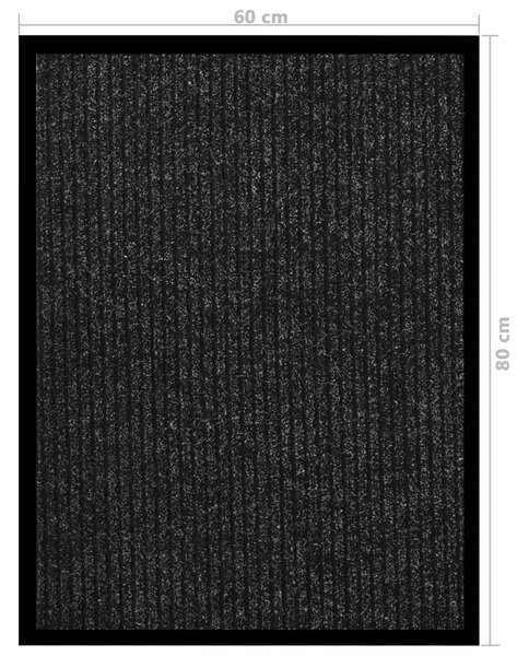 Otirač prugasti antracit 60 x 80 cm - Antracit 60 x 80 cm 1 Antracit