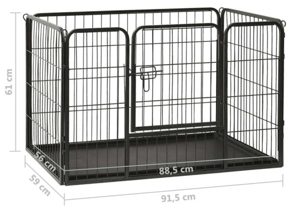 Ogradica za štence od čelika 91 5 x 59 x 61 cm - 91 5 x 59 x 61 cm 1 91 5 x 59 x 61 cm
