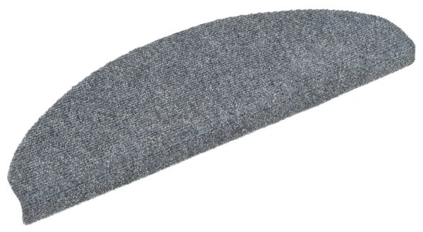 Prostirke za stepenice samoljepljive 10 kom 65x21x4 cm svijetlo sive poluokrugle velike - Svjetlosiva 65 x 21 x 4 cm 10 Sv