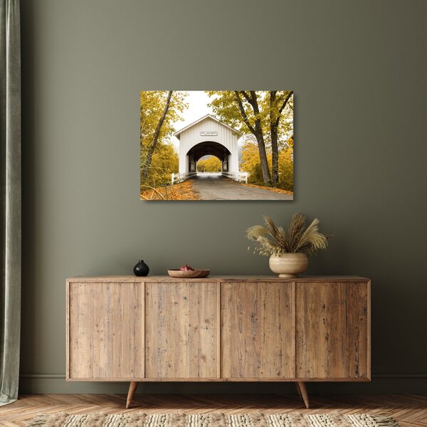 Staklena slika mosta u Oregonu (70x50 cm)
