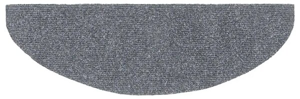Prostirke za stepenice samoljepljive 10 kom 65x21x4 cm svijetlo sive poluokrugle velike - Svjetlosiva 65 x 21 x 4 cm 10 Sv