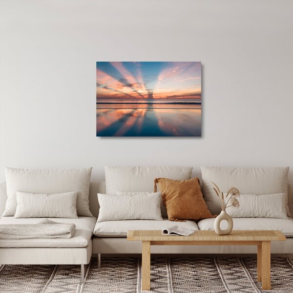 Staklena slika sunčevih zraka iznad Daytonske plaže (70x50 cm)