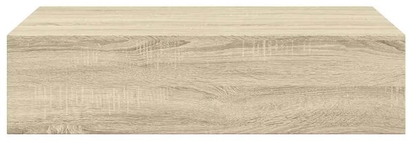 Zidna polica s ladicom boja hrasta 40 x 23 5 x 10 cm MDF - Boja hrasta 40 x 23.5 x 10 cm 1 1