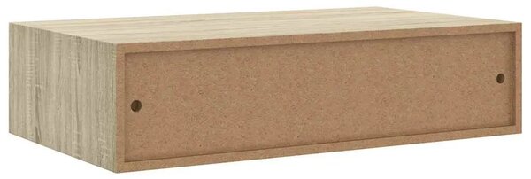 Zidna polica s ladicom boja hrasta 40 x 23 5 x 10 cm MDF - Boja hrasta 40 x 23.5 x 10 cm 1 1
