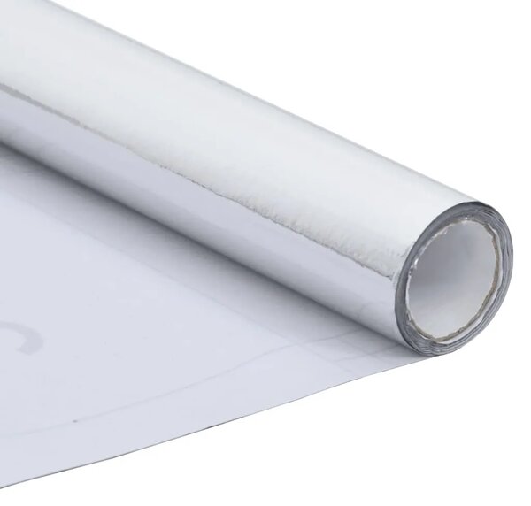 Samoljepljiva folija za namještaj sjajna srebrna 500x90 cm PVC - srebrna visokog sjaja 1 Srebrna visokog sjaja