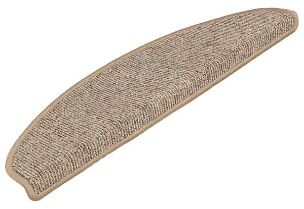 Prostirke za stepenice 15 kom 65x21x4 cm Smeđe poluokrugle velike - Smeđa 65 x 21 x 4 cm 15 Smeđa