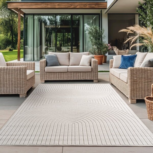 Krem unutarnji i vanjski tepih 200x290 cm Nova 1201 – Ayyildiz Carpets