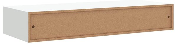 Zidna polica s ladicom bijela 60 x 23 5 x 10 cm MDF - Bijela 60 x 23.5 x 10 cm 1 1