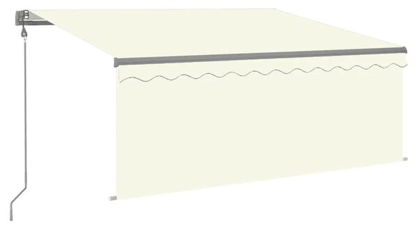 Automatska tenda s roletom i senzorom LED 3 x 2 5 m krem - Krema 3 x 2.5 m 1 Krema