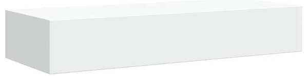 Zidna polica s ladicom bijela 60 x 23 5 x 10 cm MDF - Bijela 60 x 23.5 x 10 cm 1 1