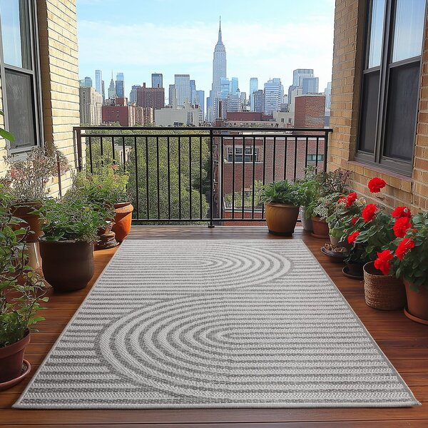 Sivi unutarnji i vanjski tepih 80x150 cm Desert 1301 – Ayyildiz Carpets