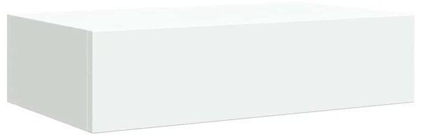 Zidna polica s ladicom bijela 40 x 23 5 x 10 cm MDF - Bijela 40 x 23.5 x 10 cm 1 1