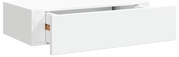 Zidna polica s ladicom bijela 40 x 23 5 x 10 cm MDF - Bijela 40 x 23.5 x 10 cm 1 1