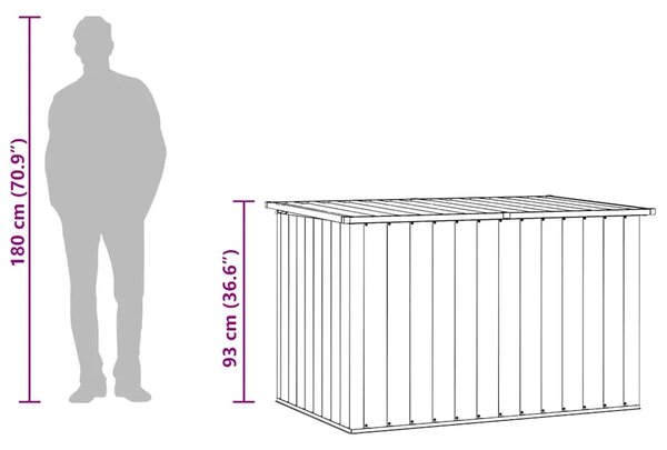 Vrtna kutija za pohranu antracit 149 x 99 x 93 cm - Antracit 149 x 99 x 93 cm Antracit 149 x 99 x 93 cm