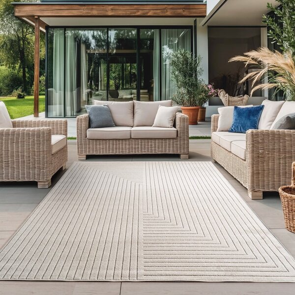 Krem unutarnji i vanjski tepih 160x230 cm Nova 1202 – Ayyildiz Carpets