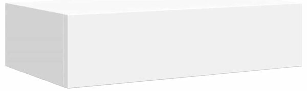 Zidne police s ladicom 2 kom bijele 40 x 23 5 x 10 cm MDF - Bijela 40 x 23.5 x 10 cm 2 1