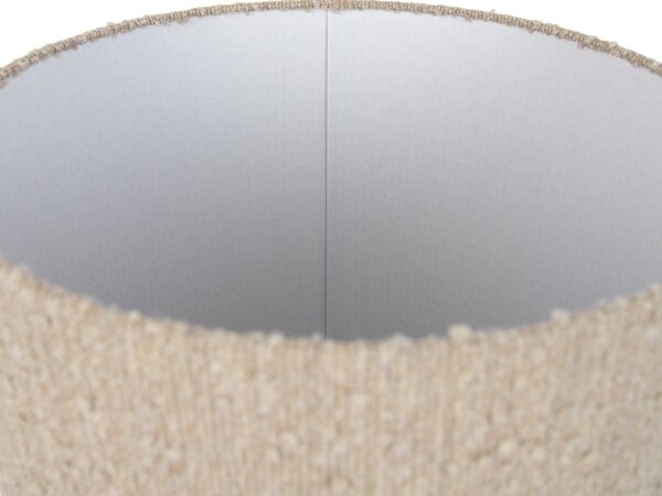 Stoffen lampenkap beige met bouclé stof 40/40/40