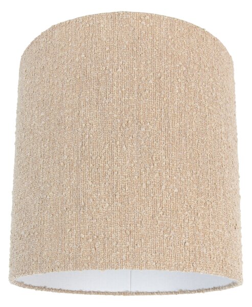 Stoffen lampenkap beige met bouclé stof 40/40/40