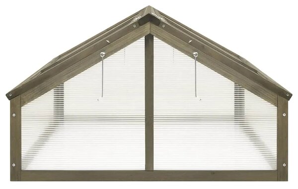Staklenik sivi 114 x 80 x 50 cm od jelovine - Siva 1 Siva