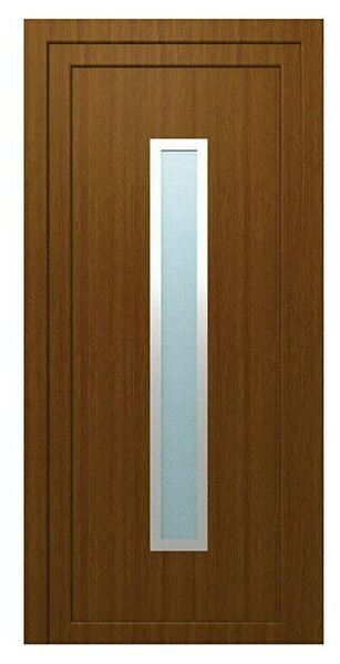 Ulazna vrata KF03 Berlin (1.000 x 2.100 mm, Smjer otvaranja: Desno, Smeđa)
