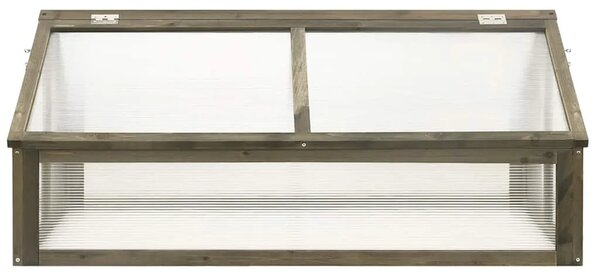 Staklenik sivi 114 x 80 x 50 cm od jelovine - Siva 1 Siva