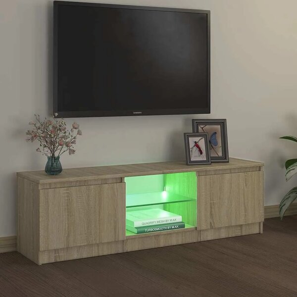 TV ormarić s LED svjetlima boja hrasta sonome 120x30x36 cm - sonoma hrast 120 x 30 x 36 cm 1 Sonoma hrast