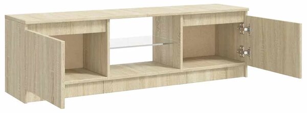 TV ormarić s LED svjetlima boja hrasta sonome 120x30x36 cm - sonoma hrast 120 x 30 x 36 cm 1 Sonoma hrast