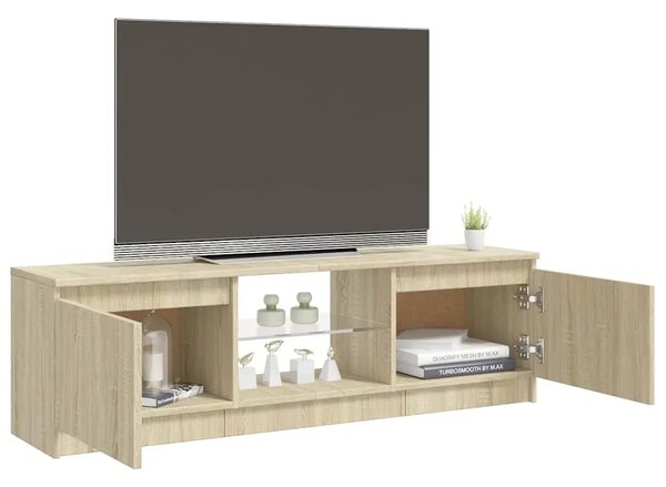 TV ormarić s LED svjetlima boja hrasta sonome 120x30x36 cm - sonoma hrast 120 x 30 x 36 cm 1 Sonoma hrast