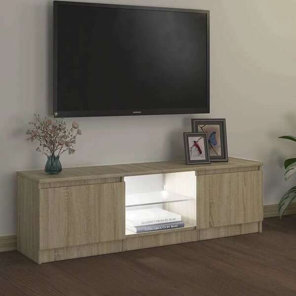TV ormarić s LED svjetlima boja hrasta sonome 120x30x36 cm - sonoma hrast 120 x 30 x 36 cm 1 Sonoma hrast