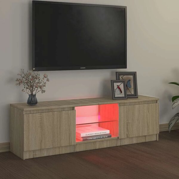 TV ormarić s LED svjetlima boja hrasta sonome 120x30x36 cm - sonoma hrast 120 x 30 x 36 cm 1 Sonoma hrast