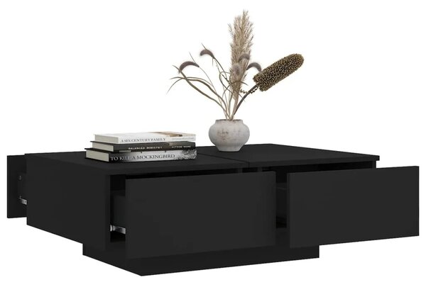 Stolić za kavu crni 90 x 60 x 31 cm od konstruiranog drva - Crna 90 x 60 x 31 cm 1 Crna
