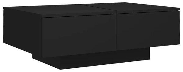 Stolić za kavu crni 90 x 60 x 31 cm od konstruiranog drva - Crna 90 x 60 x 31 cm 1 Crna