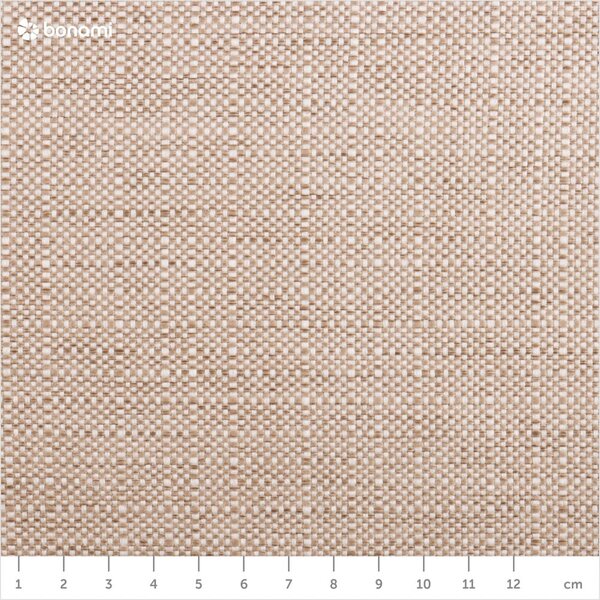 Bež tapecirani bračni krevet s prostorom za odlaganje s podnicom 200x200 cm Elizabeth – Micadoni