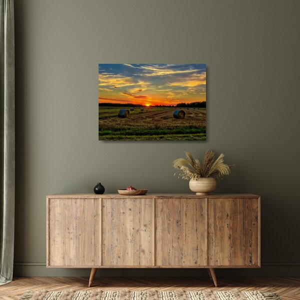 Staklena slika - Seoski paketi (70x50 cm)