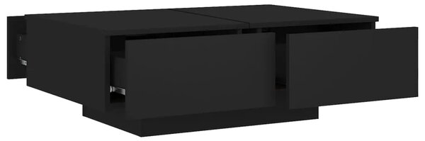 Stolić za kavu crni 90 x 60 x 31 cm od konstruiranog drva - Crna 90 x 60 x 31 cm 1 Crna