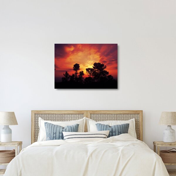 Staklena slika zalaska sunca (70x50 cm)
