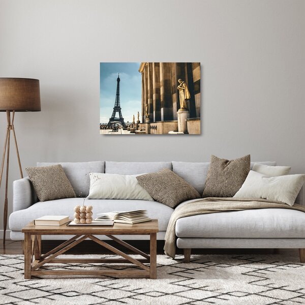 Staklena slika trga Trocader, Pariz (70x50 cm)