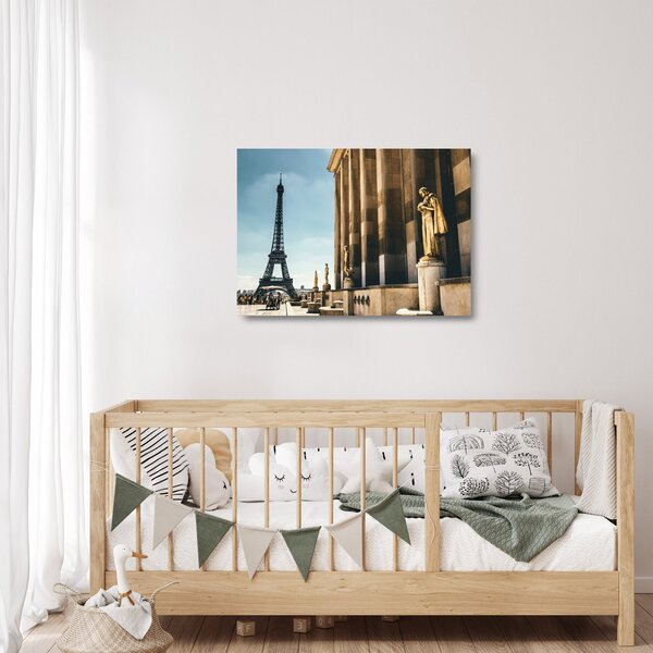 Staklena slika trga Trocader, Pariz (70x50 cm)