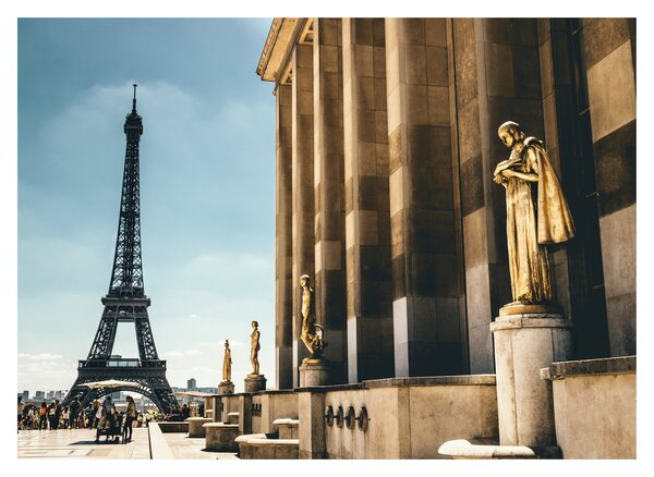 Staklena slika trga Trocader, Pariz (70x50 cm)
