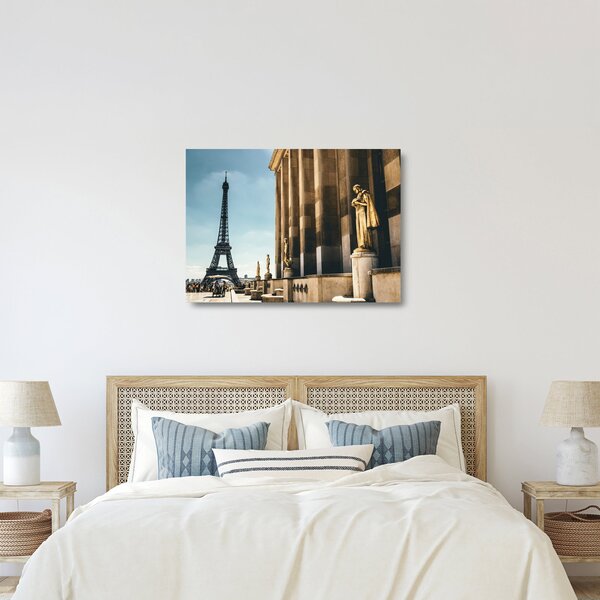 Staklena slika trga Trocader, Pariz (70x50 cm)