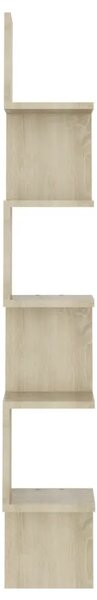 Zidne kutne police boja hrasta sonome 20 x 20 x 127 5 cm drvene - sonoma hrast 20 x 20 x 127.5 cm 1 1