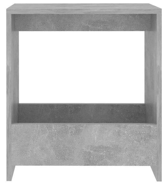 Bočni stolić siva boja betona 50 x 26 x 50 cm konstruirano drvo - Beton siva 1 Beton siva