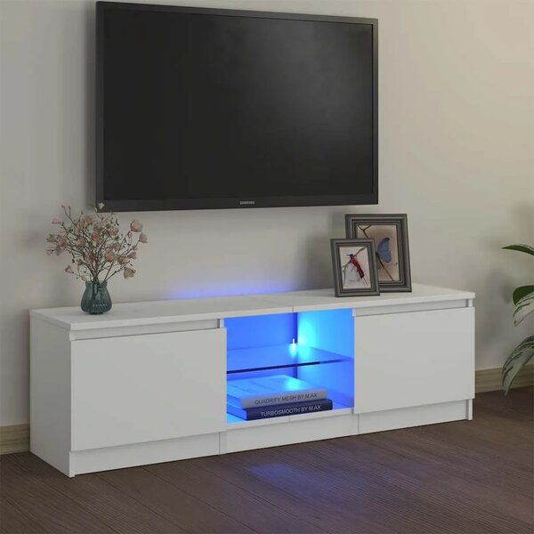 TV ormarić s LED svjetlima bijeli 120 x 30 x 36 cm - Bijela 120 x 30 x 36 cm 1 Bijela
