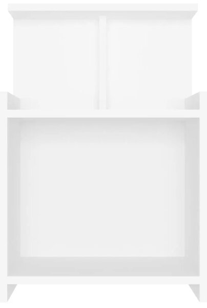 Noćni ormarići 2 kom bijeli 40 x 35 x 60 cm konstruirano drvo - Bijela 2 Bijela 2