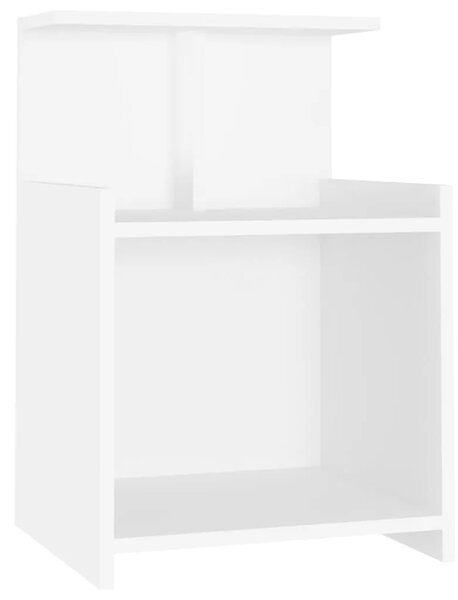 Noćni ormarići 2 kom bijeli 40 x 35 x 60 cm konstruirano drvo - Bijela 2 Bijela 2