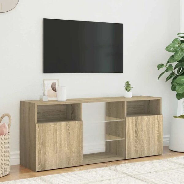 TV ormarić s LED svjetlima boja hrasta sonome 120 x 30 x 50 cm - sonoma hrast 1 Sonoma hrast
