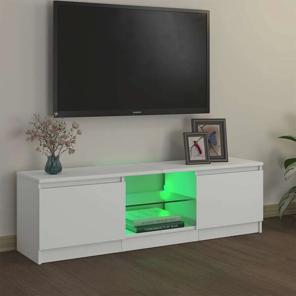 TV ormarić s LED svjetlima bijeli 120 x 30 x 36 cm - Bijela 120 x 30 x 36 cm 1 Bijela