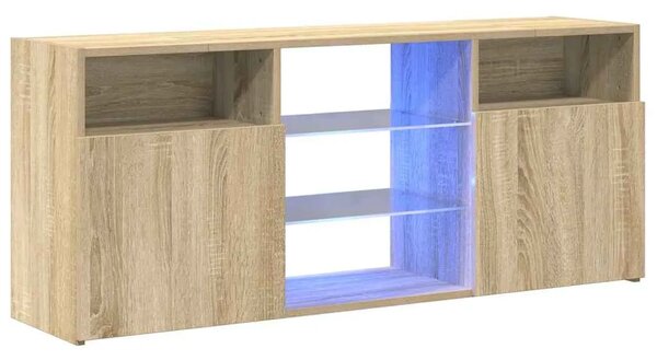 TV ormarić s LED svjetlima boja hrasta sonome 120 x 30 x 50 cm - sonoma hrast 1 Sonoma hrast
