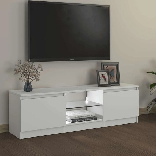 TV ormarić s LED svjetlima bijeli 120 x 30 x 36 cm - Bijela 120 x 30 x 36 cm 1 Bijela